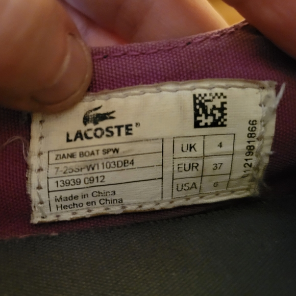Lacoste shoes size 6 - Picture 4 of 4